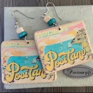 SALE! Handmade Postcard From Positano Earrings